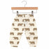 Lavender Charlie Goodnight Bear Bamboo Newcastle Mini Pants for kids and babies, soft fabric with cute bear design.