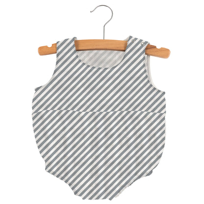 Lavender Charlie Finley Stripe Bamboo Newcastle Mini Bubble for kids and babies, soft fabric with colorful stripe pattern.