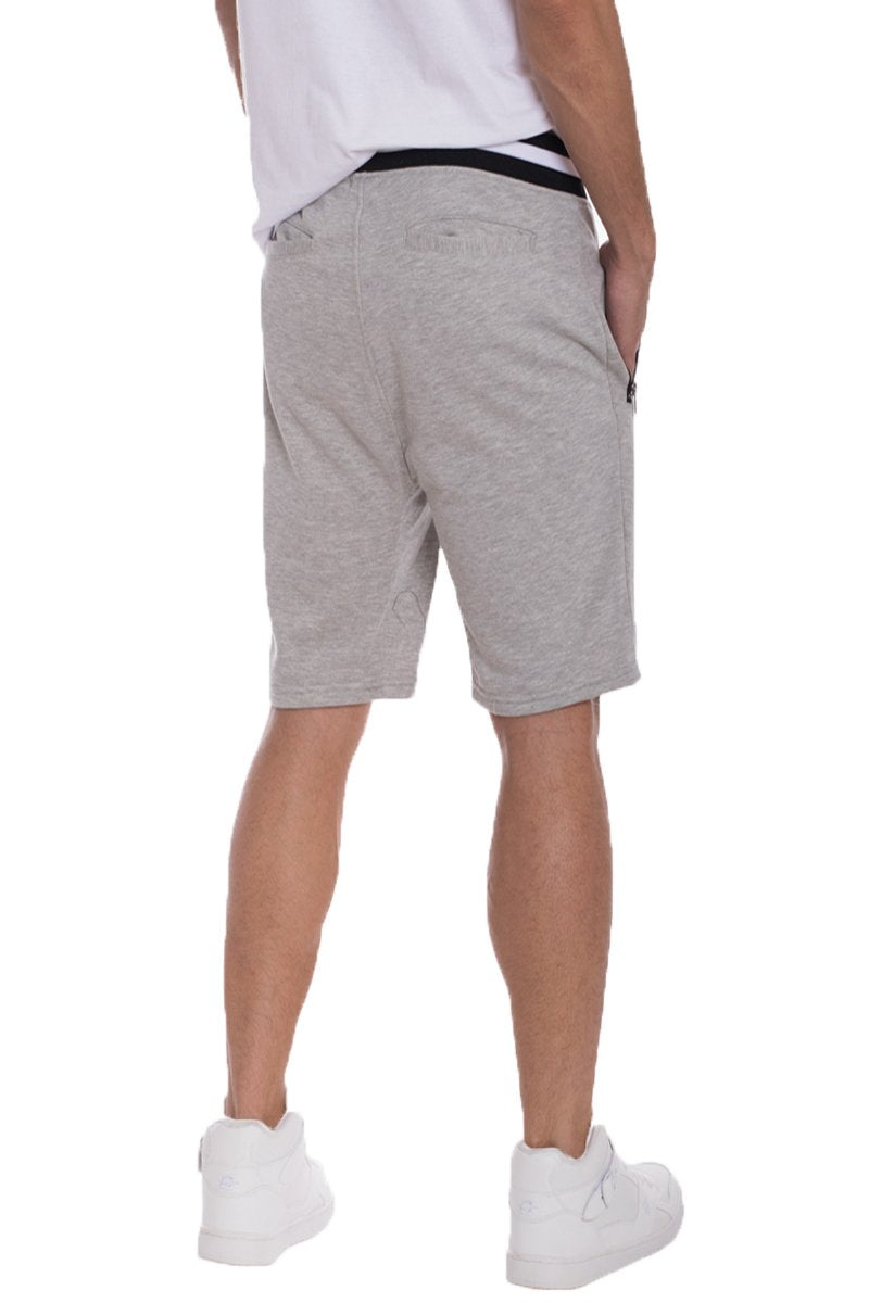 Lime Milo Brandon French Terry Shorts in grey, casual men&