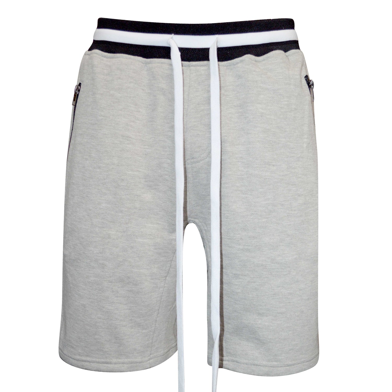 Lime Milo Brandon French Terry Shorts in gray laid flat, showing soft fabric and casual style, perfect for comfortable summer wear.