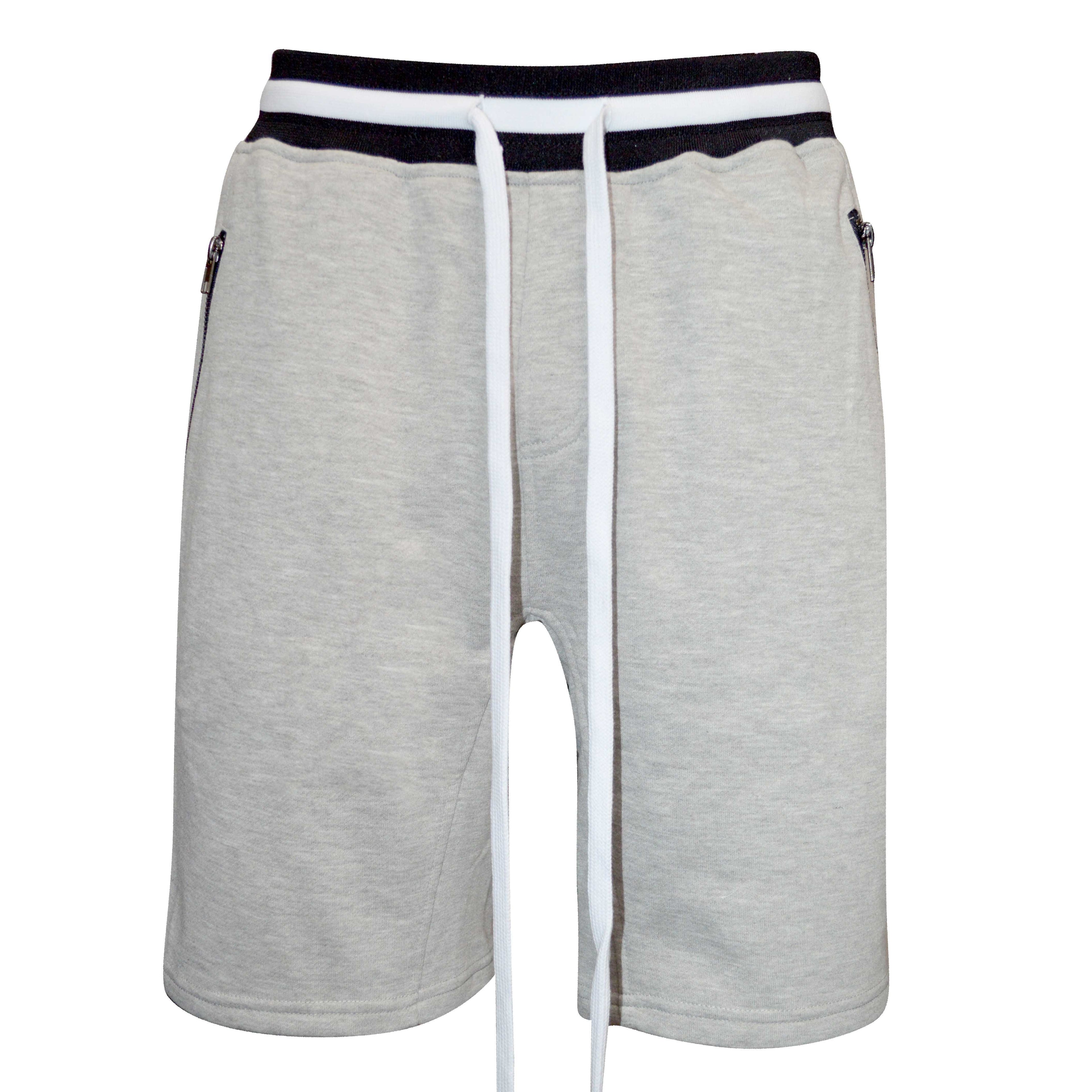Lime Milo Brandon French Terry Shorts in gray laid flat, showing soft fabric and casual style, perfect for comfortable summer wear.