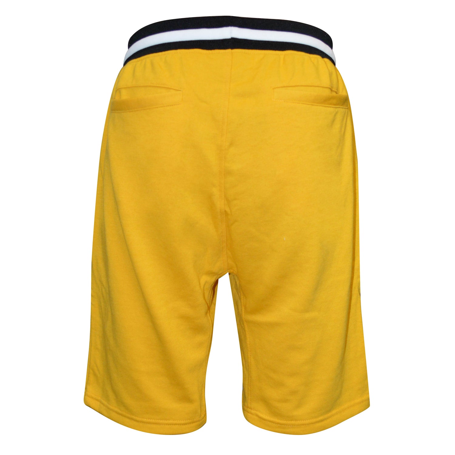 Light yellow Lime Milo French Terry Shorts with elastic waistband and relaxed fit, perfect for casual wear.