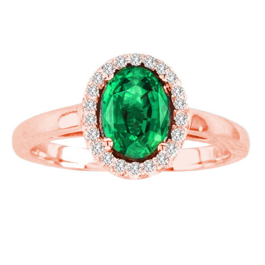 Rose Chloe Ilano Collection 14K rose gold oval ring, 8x6 inches, elegant jewelry piece with detailed design.