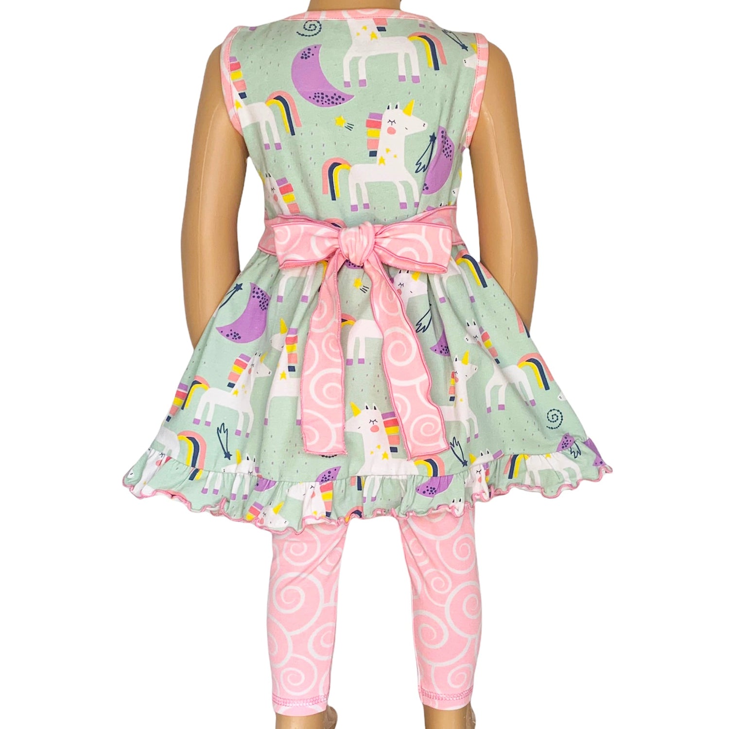 Back view of Black Simba AnnLoren girls&