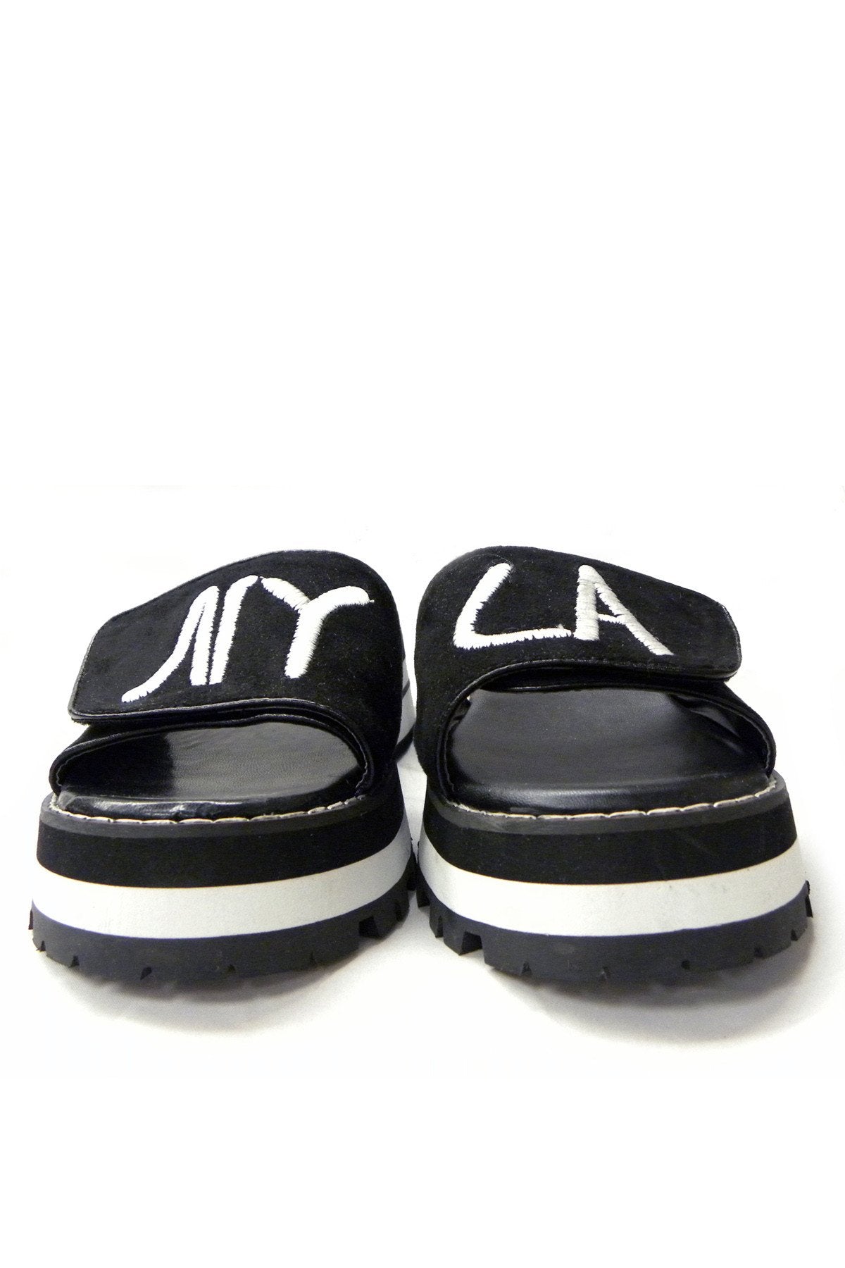 Pair of SUNLILY Azure Ophion footwear, stylish and comfortable shoes with a modern design, shown from the front view.
