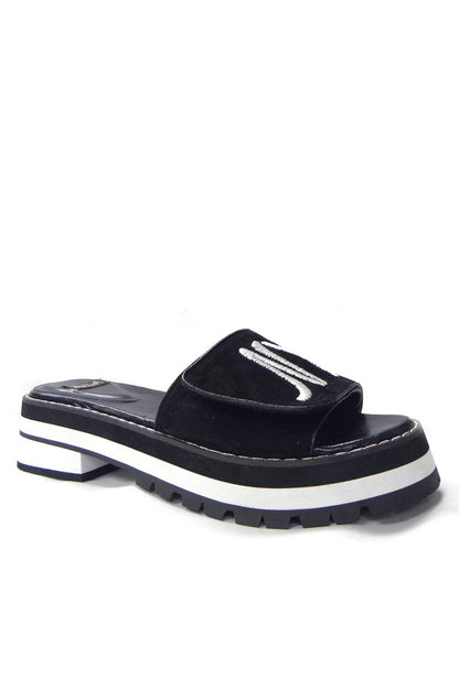 Black SUNLILY footwear by Azure Ophion, featuring a stylish and comfortable design for casual wear.