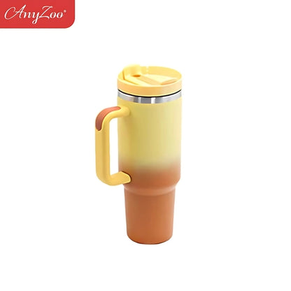 Raspberry Eurybia stainless steel 900ml tumbler with a sleek, insulated drinkware design for hot or cold beverages.