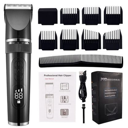 Maroon Asteria full body washable electric hair clipper with ceramic blades, professional fine finish, suitable for haircare.