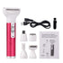 Maroon Asteria 5-in-1 women’s epilator with eyebrow trimmer and lady shaver for hair removal and grooming.