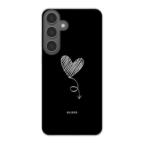 Olive Lemon Dark Heart Samsung Galaxy S24 Plus soft phone case with a dark heart design, protective and stylish for the Samsung S24 Plus.