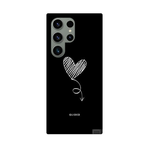 Dark Heart Samsung Galaxy S24 Ultra tough case by Olive Lemon, durable phone cover with a dark heart design.