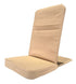 Alabaster OMSutra folding meditation chair in sand color, portable and comfortable for outdoor meditation sessions.