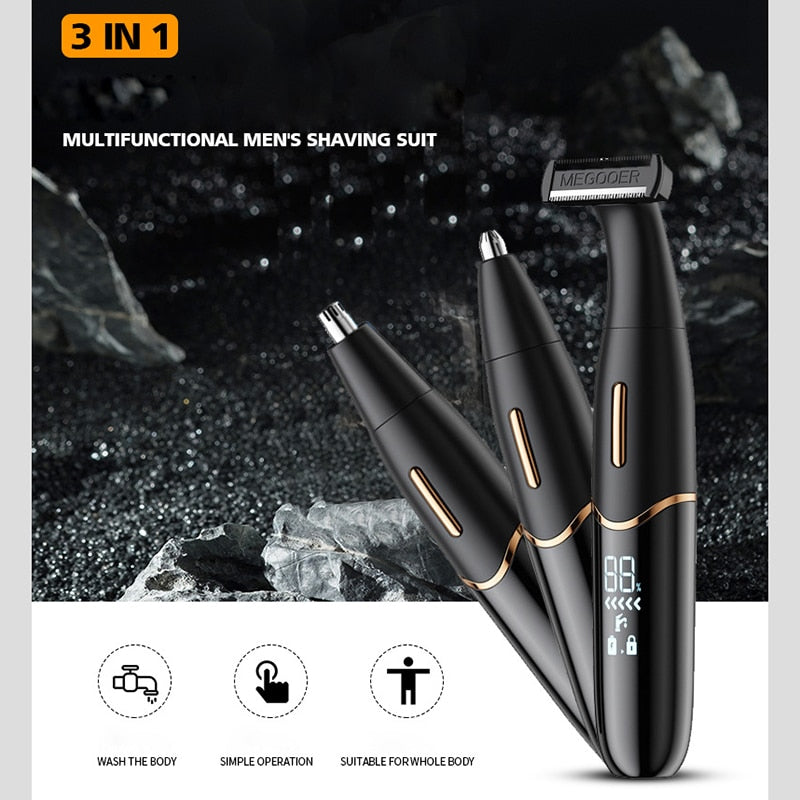 Maroon Asteria intimate area hair removal clipper for groin hair trimming, featuring a compact epilator design for precise grooming.