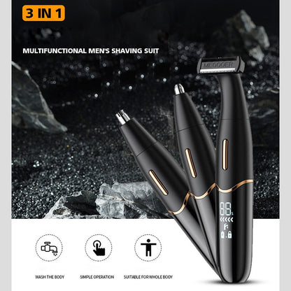 Maroon Asteria intimate area hair removal clipper for groin hair trimming, featuring a compact epilator design for precise grooming.