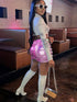 Pink metallic women&