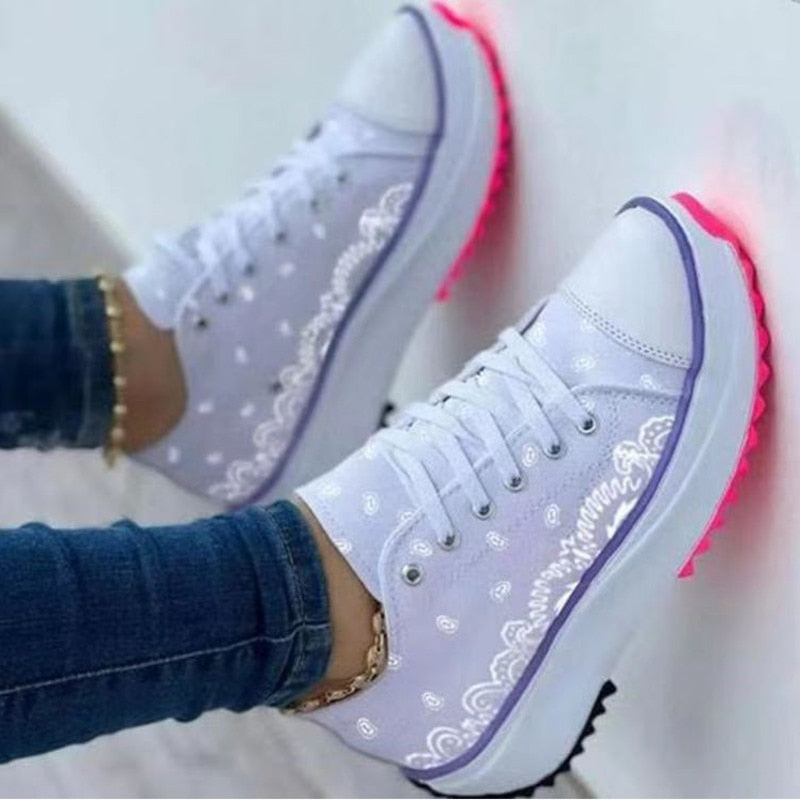 Red Iphigenia fashion pattern canvas women sneakers with casual sport style, featuring colorful design and comfortable activewear fit.