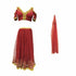 Red Iphigenia Elsa Princess costume for women, belly dance outfit with a red, elegant design, suitable for parties and cosplay.