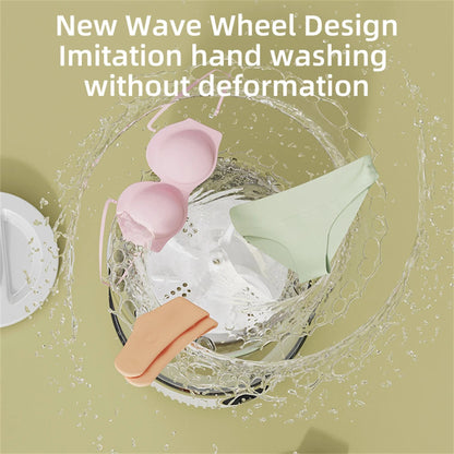 Portable Maroon Asteria mini washing machine for underwear and socks, compact home improvement appliance for easy laundry.