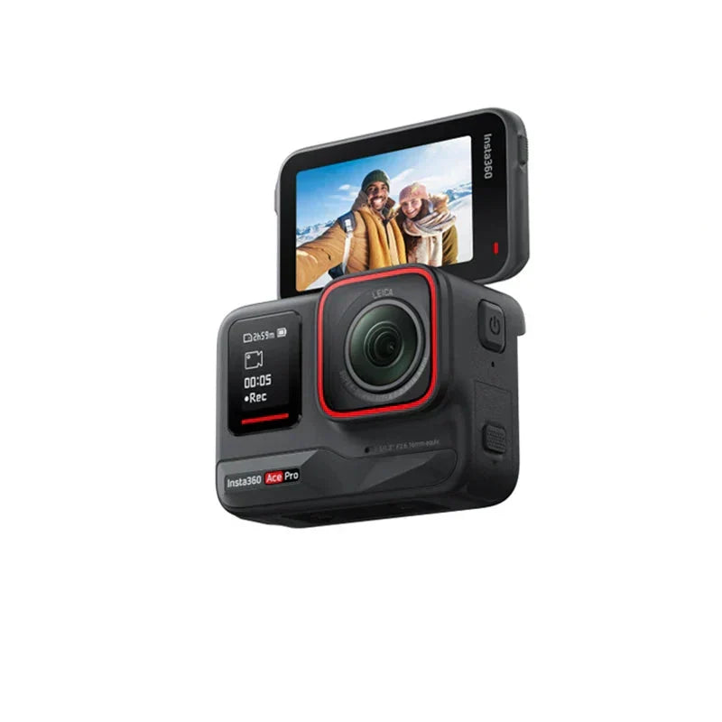 4K Action Camera Sensor Dual Stabilization Black