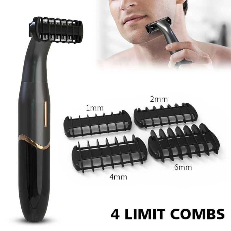 Maroon Asteria intimate area hair removal clipper for groin grooming, compact epilator for precise hair removal in the haircare category.