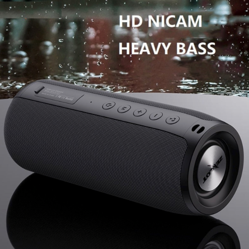 Yellow Pandora waterproof Bluetooth portable subwoofer with built-in sound box speaker for outdoor audio experiences.
