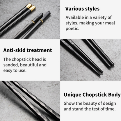Elegant reusable kitchen chopsticks set by Yellow Pandora, featuring smooth wooden design and eco-friendly craftsmanship.