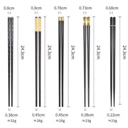 Elegant reusable Yellow Pandora kitchen chopsticks set with smooth wooden texture and ergonomic design for eco-friendly dining.
