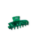 Green Saffron Jade Hair Claw clip for haircare, featuring a smooth, polished jade finish and secure grip for styling.