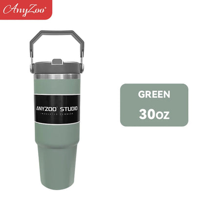 Stainless steel Raspberry Eurybia 900ml tumbler with a sleek, insulated drinkware design and a stainless steel finish.