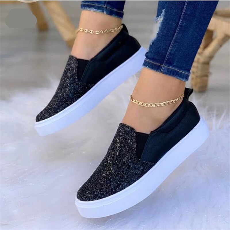 Red Iphigenia crystal flat moccasins loafers for women in gold, black, and rose gold with a stylish slip-on design.