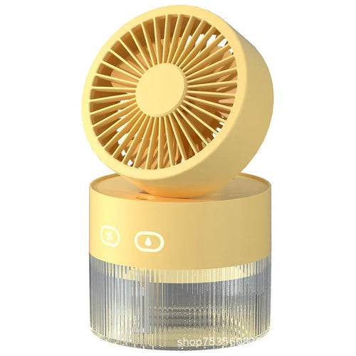 Maroon Asteria USB mini spray cooling fan, foldable desktop turbine fan with cold air for home improvement and personal cooling.