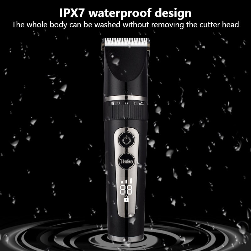 Maroon Asteria professional rechargeable electric hair clipper for men with adjustable blades and ergonomic design.