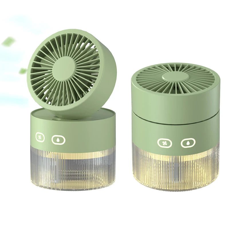Maroon Asteria USB mini spray cooling fan with foldable turbine design and cold air for desktop home improvement use.