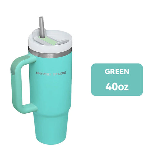 Raspberry Eurybia stainless steel 900ml tumbler, drinkware with a sleek silver finish and spill-proof lid, designed for hot and cold beverages