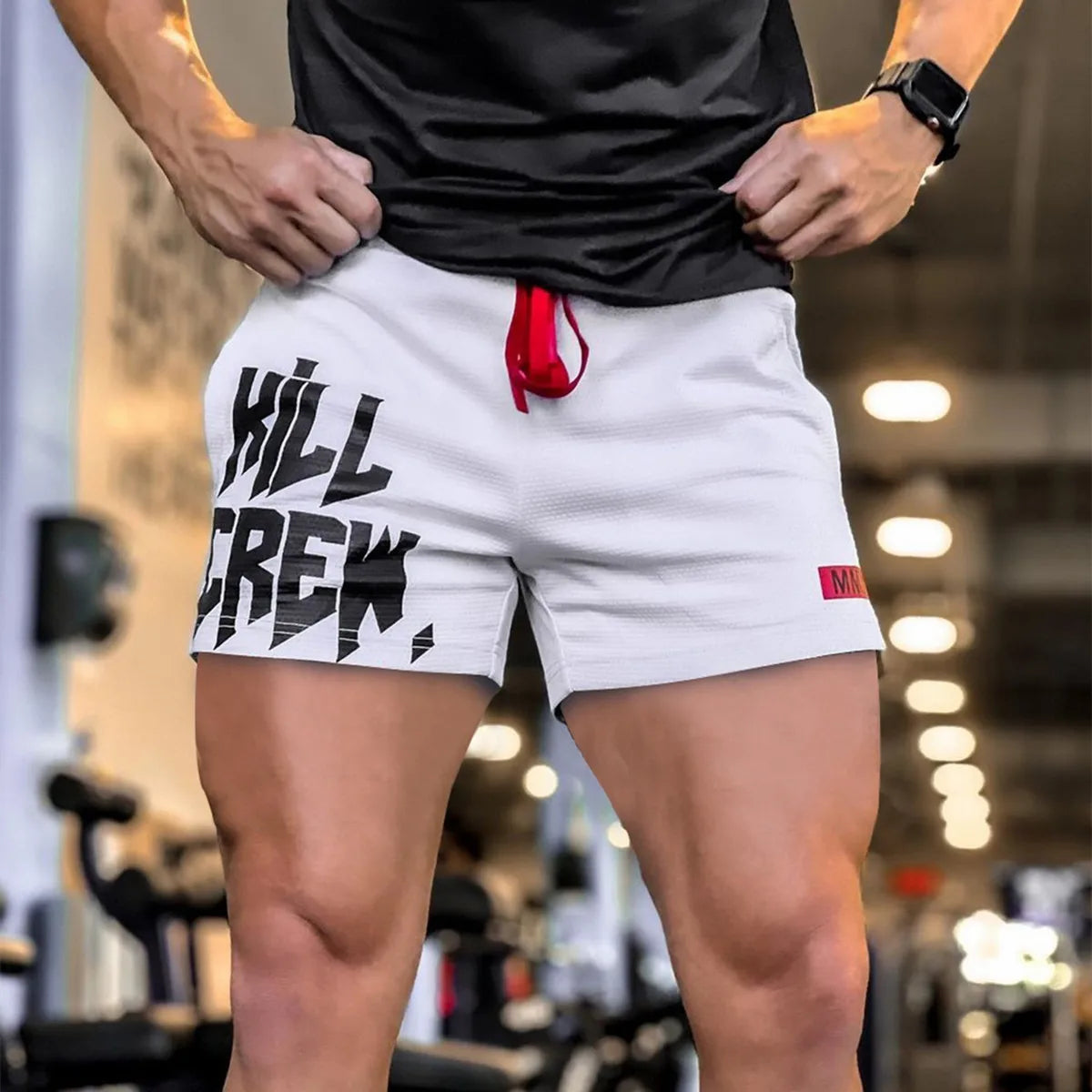 Raspberry Eurybia casual quick dry beach shorts for men, featuring lightweight swimwear fabric and relaxed fit for beach outings.