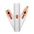 Maroon Asteria 2-in-1 rechargeable electric eyebrow trimmer and epilator for female body hair removal on white background