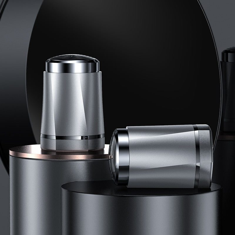 Mini Men’s Electric Shaver by Maroon Asteria with safety rechargeable design, perfect for face and beard grooming.