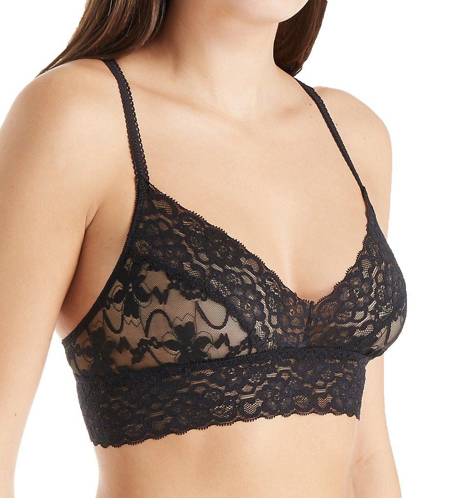 Semisheer lace bralette from Melanter, featuring delicate floral lace and adjustable straps, perfect for comfortable lingerie.