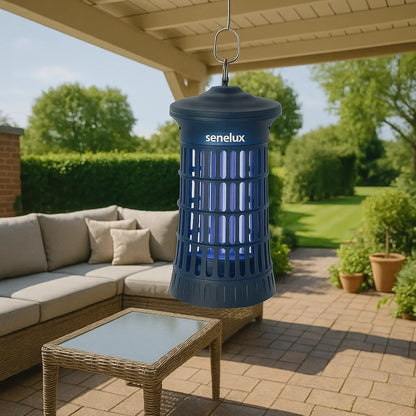 Senelux 20W UV Bug Zapper – 4500V, 100m³ Coverage