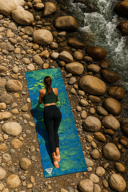 Realtree x Yune Yoga WAV3 Camo Yoga Mat – Eco-Friendly, Non-Slip 6mm PER Mat