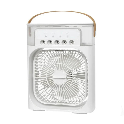 Yellow Pandora portable desktop air cooler fan for home and garden, compact design with adjustable settings.