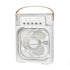 Yellow Pandora portable desktop air cooler fan for home and garden, compact design with adjustable settings.