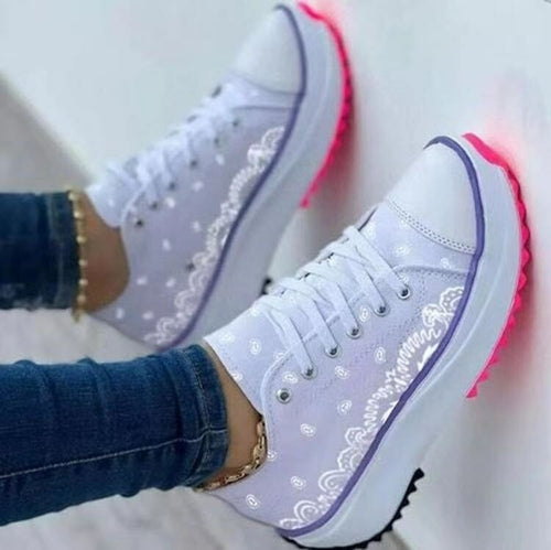 Red Iphigenia fashion pattern canvas women sneakers, casual sport shoes with stylish design and comfortable fit for activewear.