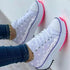 Red Iphigenia fashion pattern canvas women sneakers, casual sport shoes with stylish design and comfortable fit for activewear.