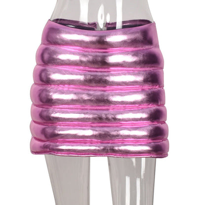 Pink metallic women&