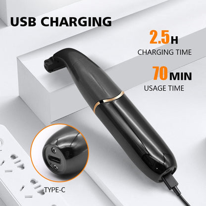 Maroon Asteria intimate area hair removal clipper with precision blades for groin grooming and hair epilation.