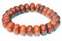 Earthy brown tribal bracelet by Silver Hestia featuring beaded design and rustic style, perfect for bohemian or yoga accessories.