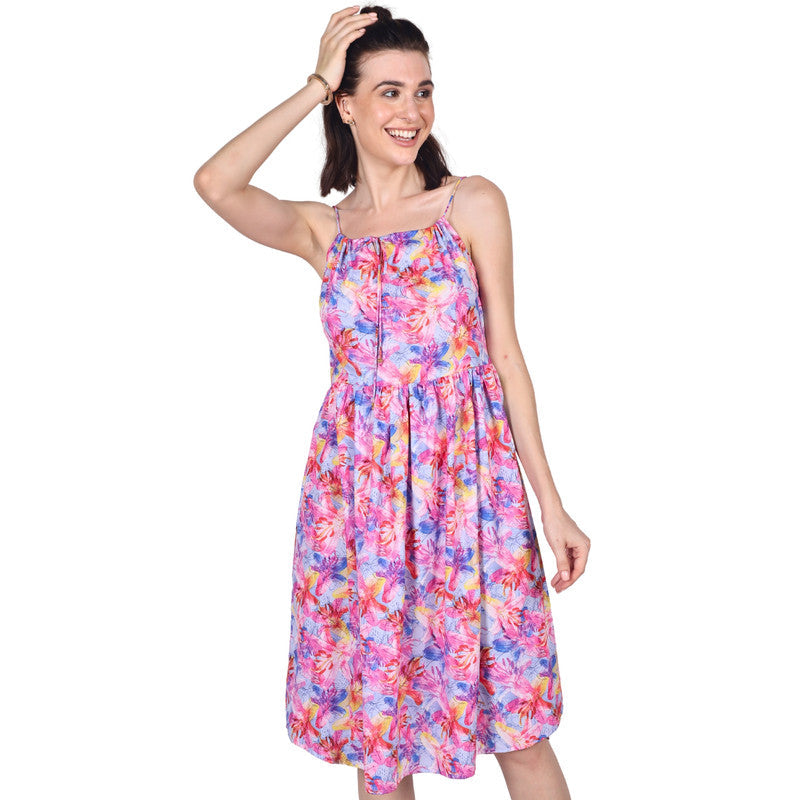 Jade Poppy short dress with a fitted bodice and flared skirt, featuring a trendy and stylish design ideal for casual wear.
