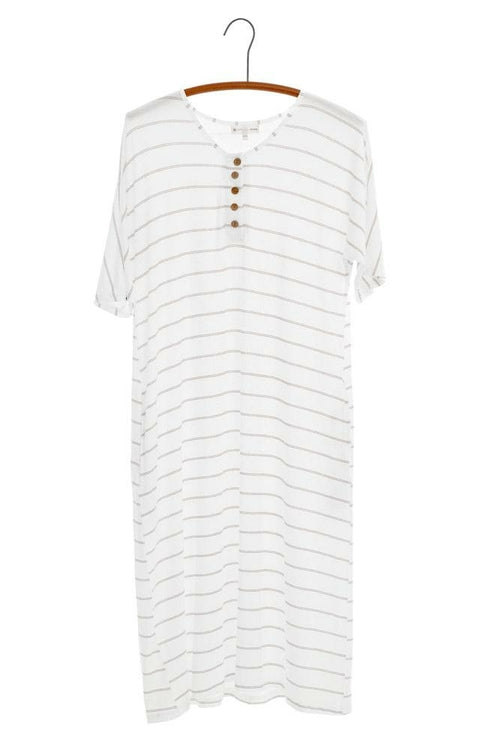 Pink and white striped women&