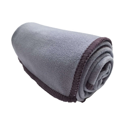 Black Lavender Maji Sports Microfiber Hot Yoga Hand Towel with suede-like texture, designed for absorption during exercise.
